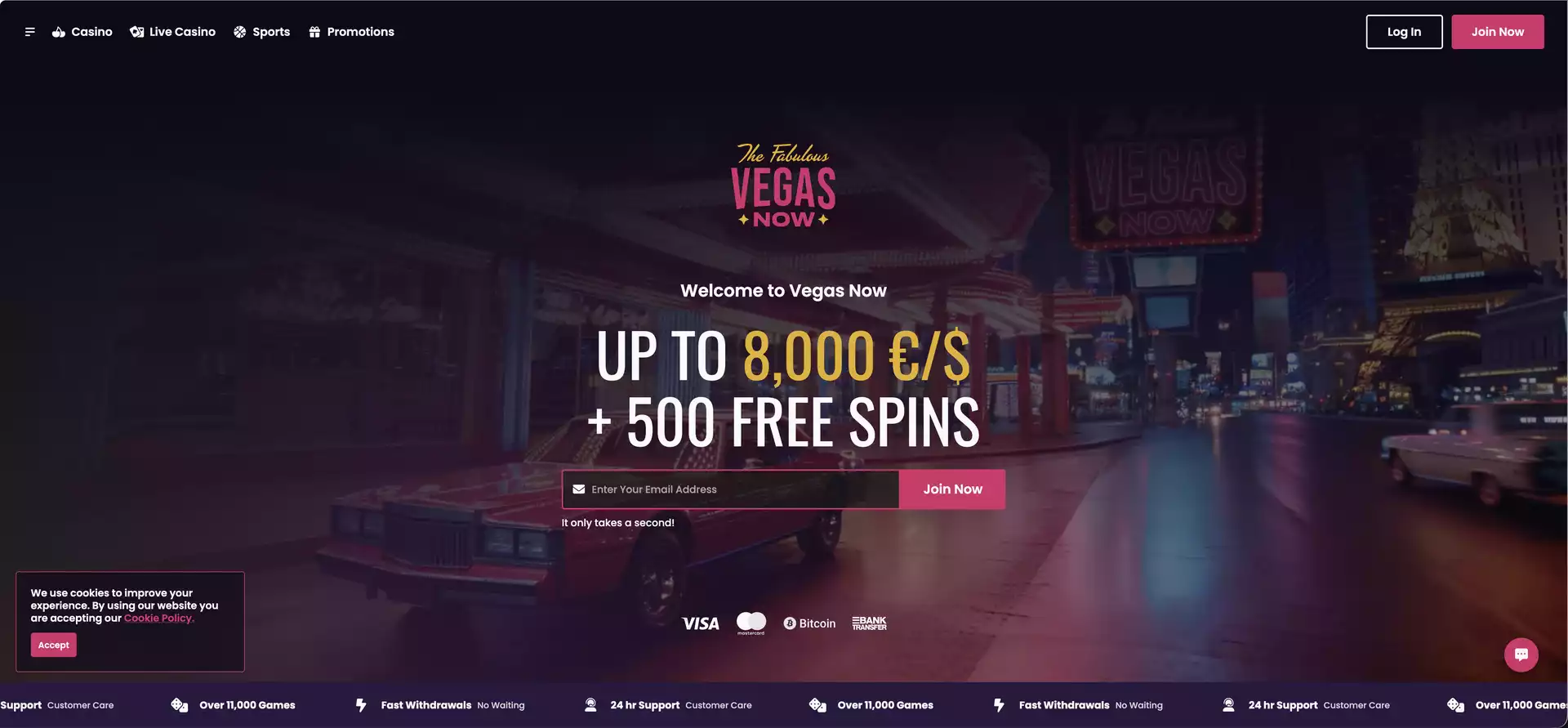 Vegas Now startseite en